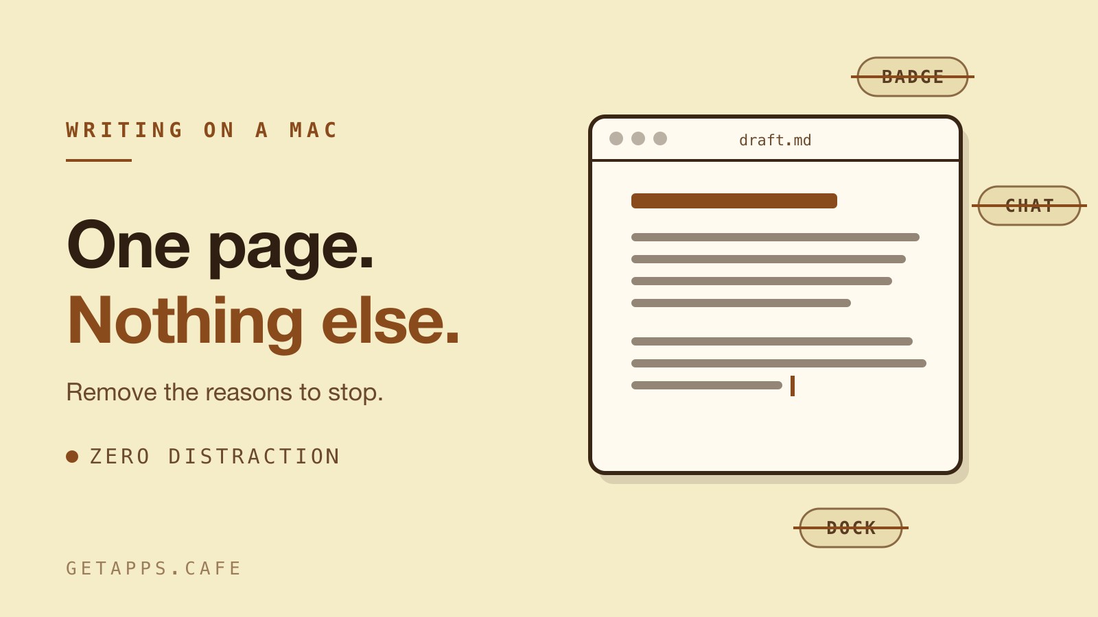 How to Build a Zero-Distraction Writing Environment on macOS