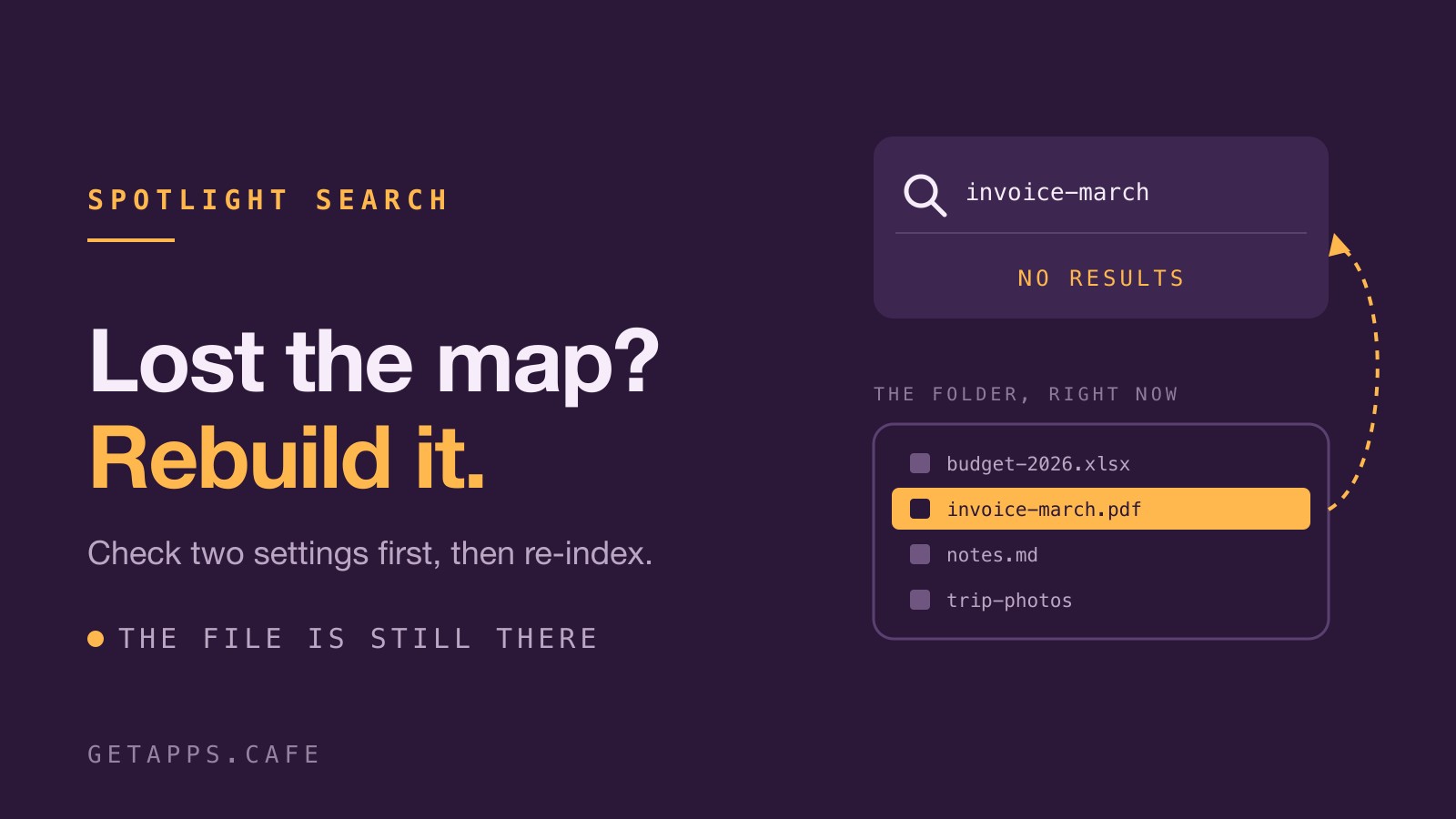 Spotlight Not Finding Your Files? Rebuild the Index