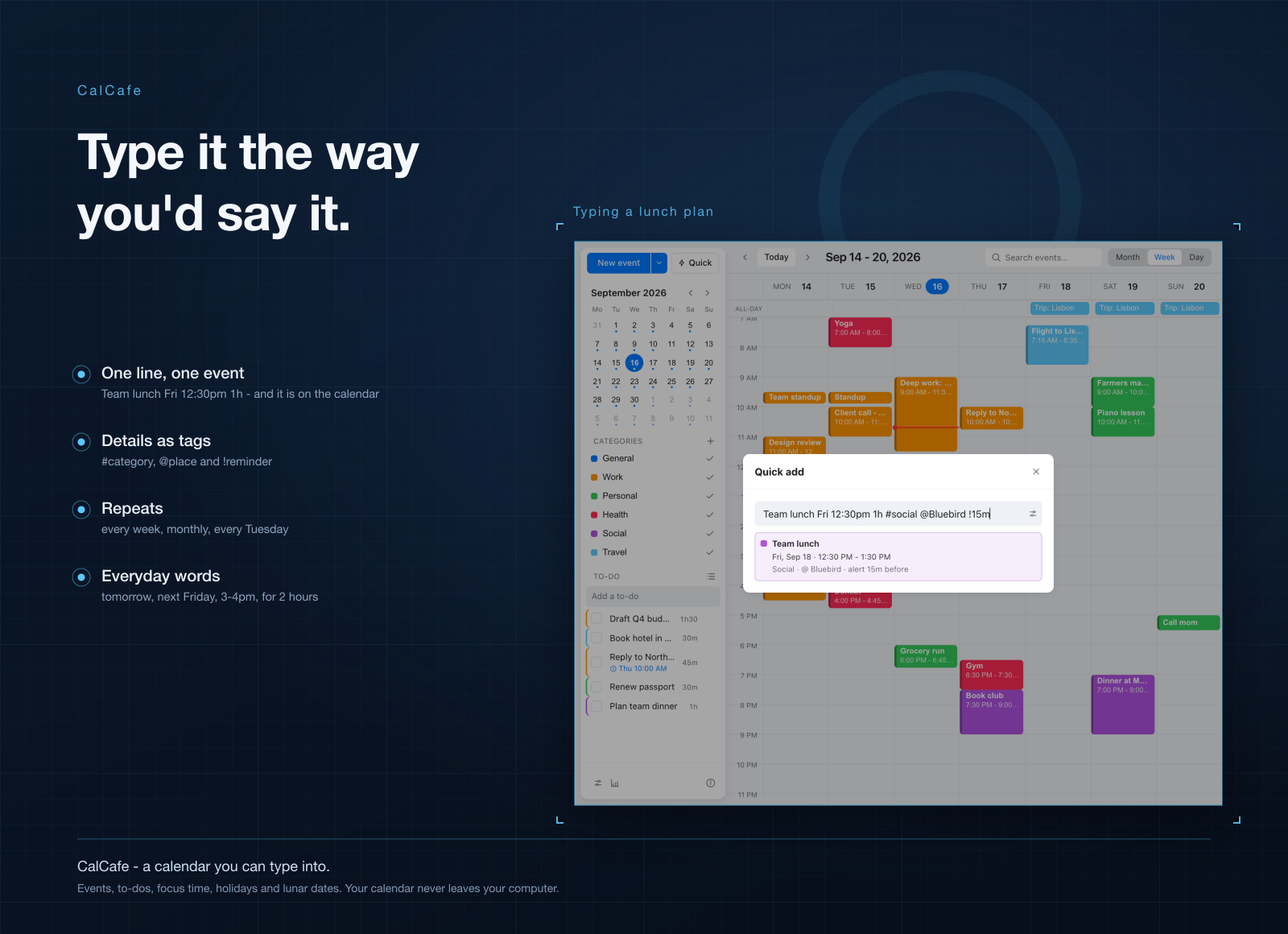 CalCafe screenshot 2