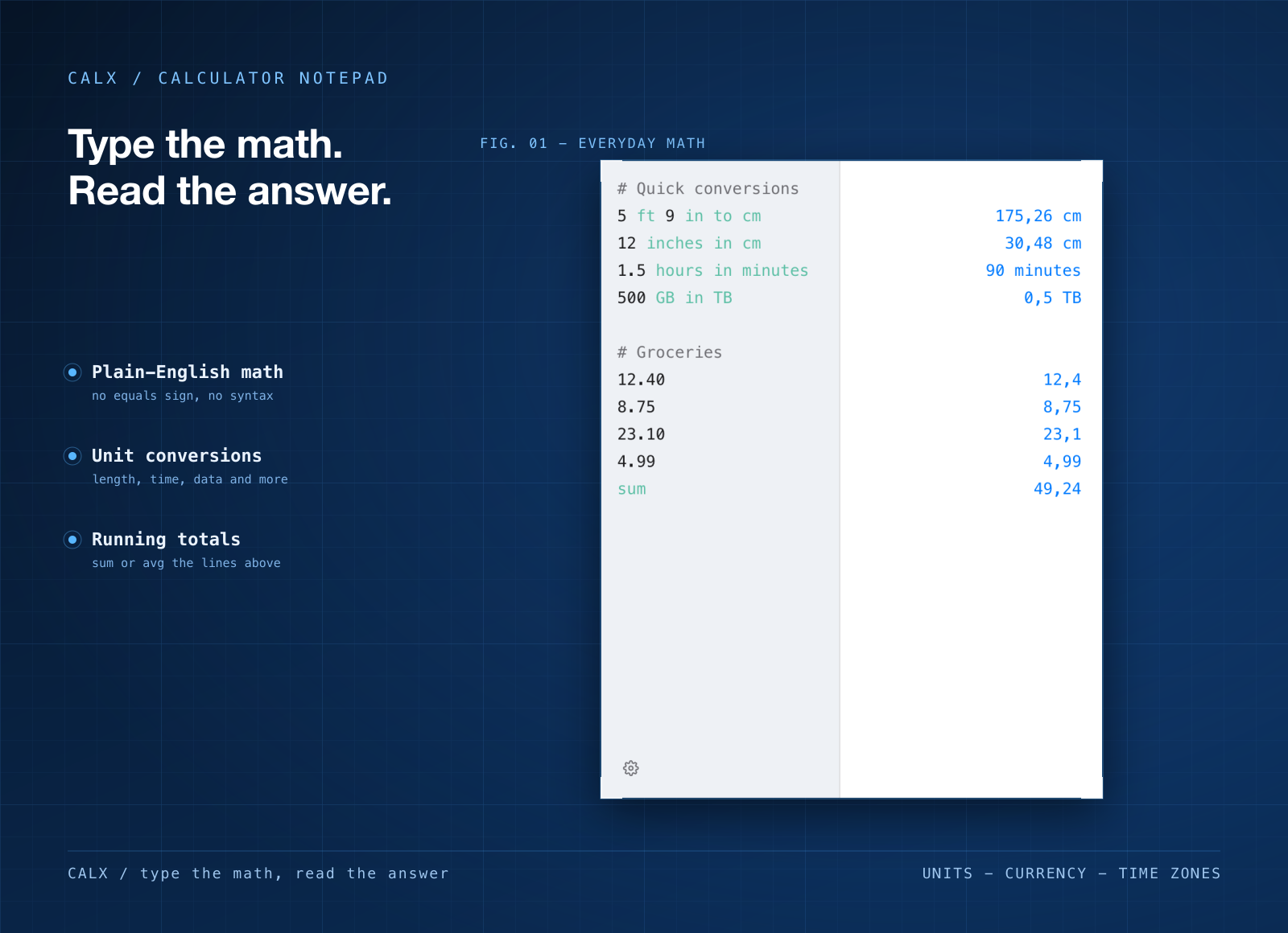 CalX screenshot 1