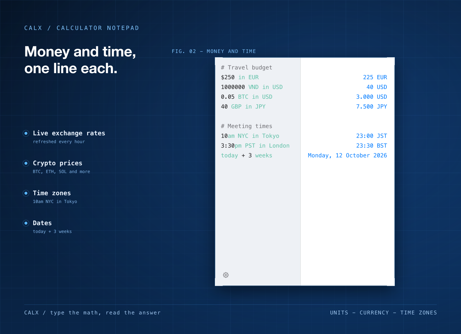 CalX screenshot 2