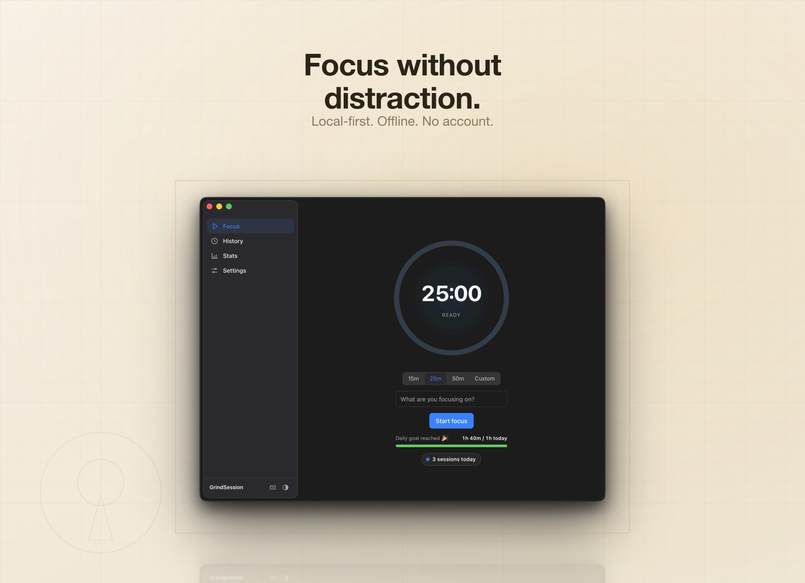 GrindSession screenshot 1