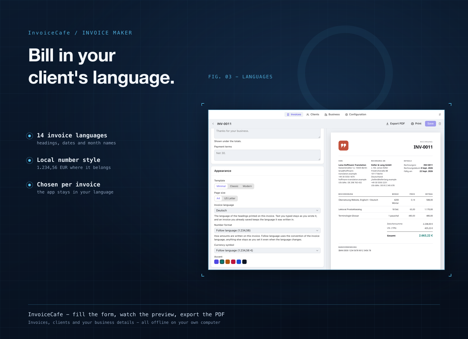 InvoiceCafe screenshot 3
