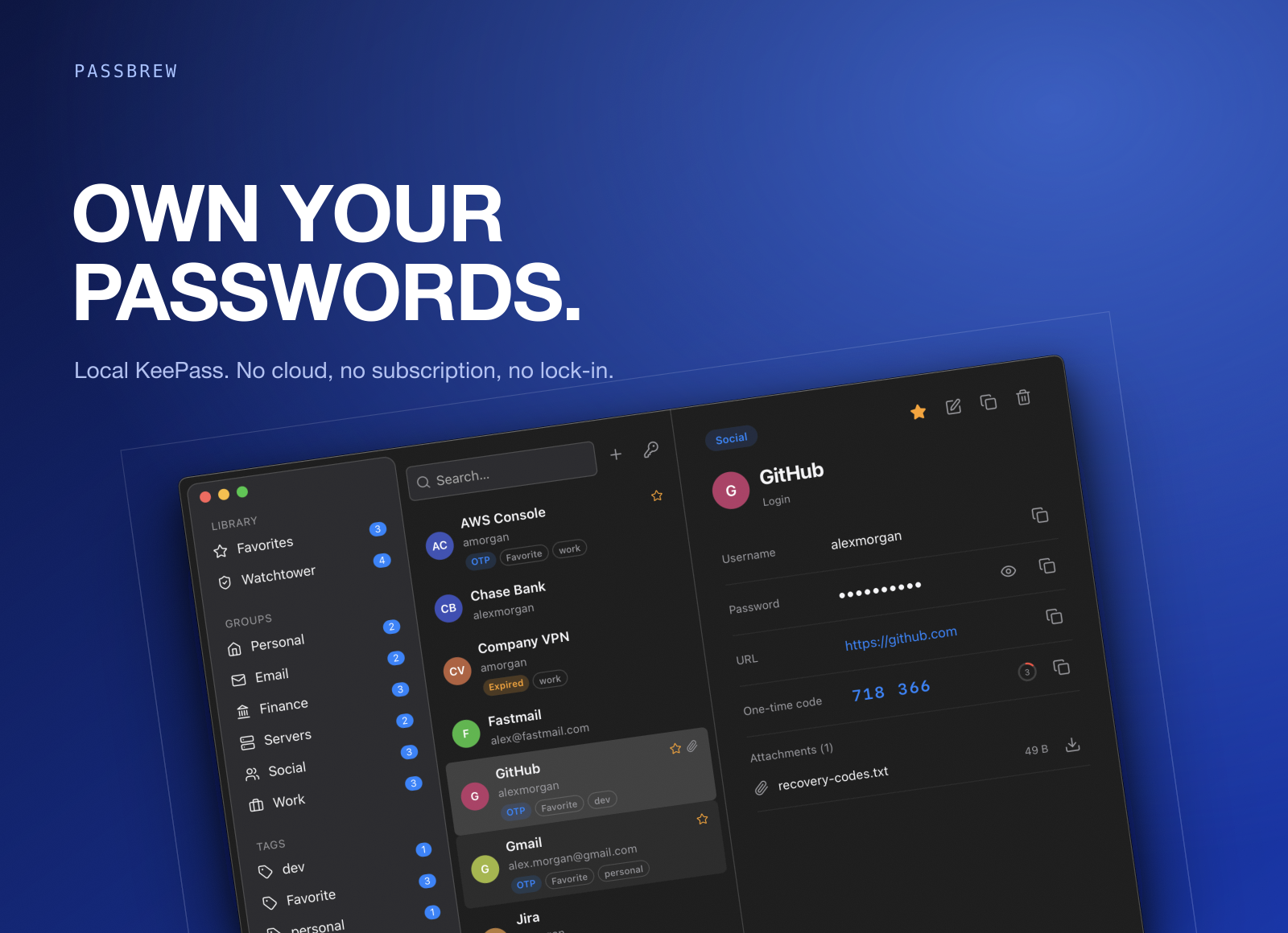 PassBrew screenshot 2