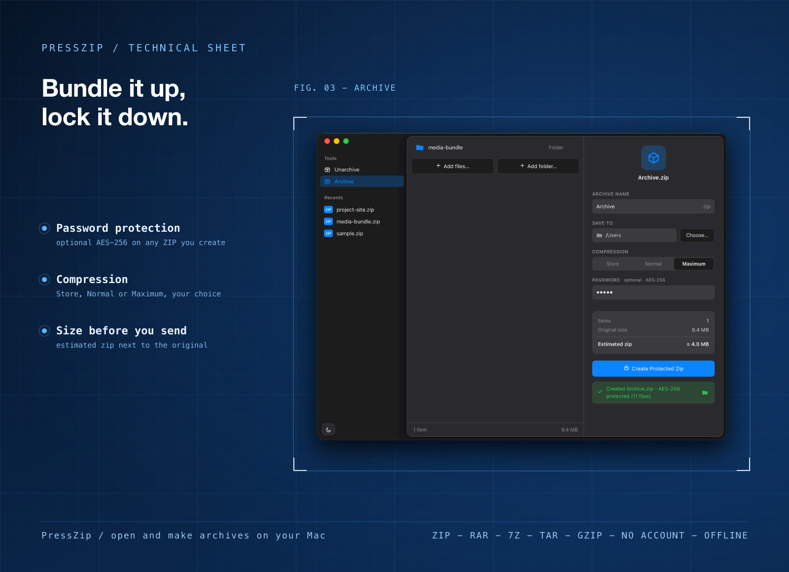 PressZip screenshot 3