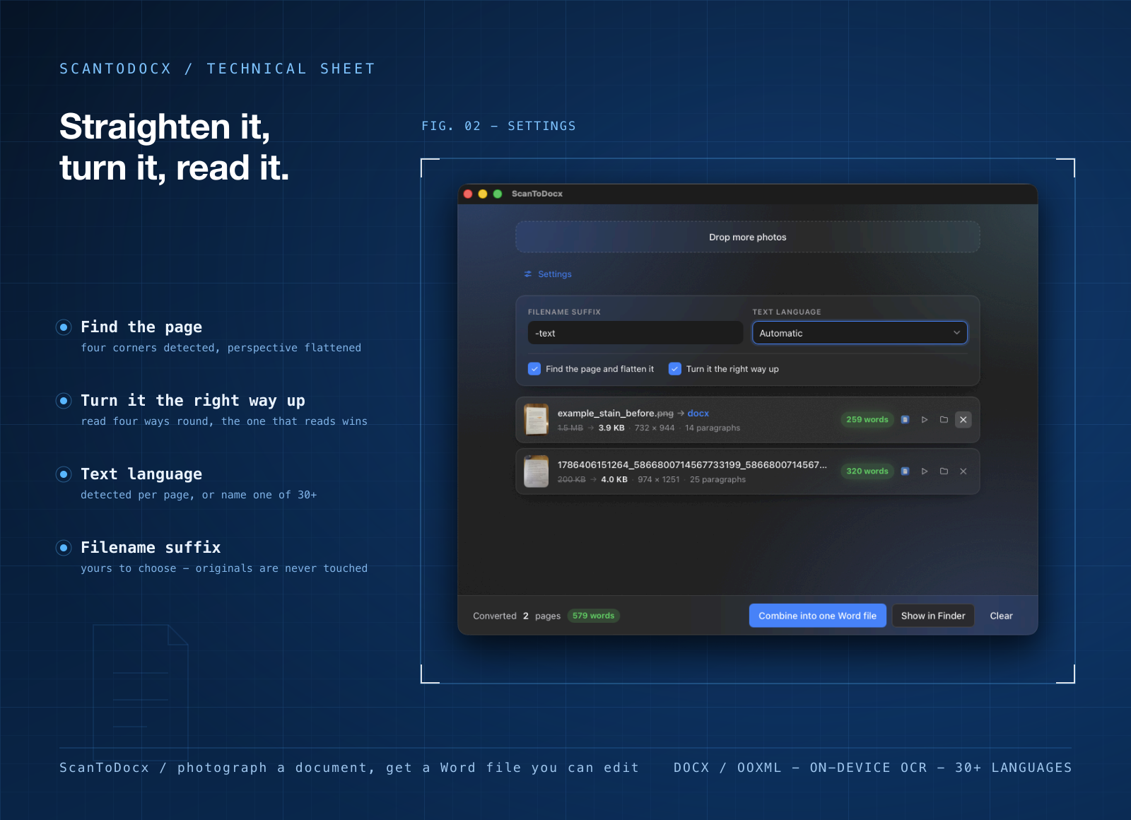 ScanToDocx screenshot 2