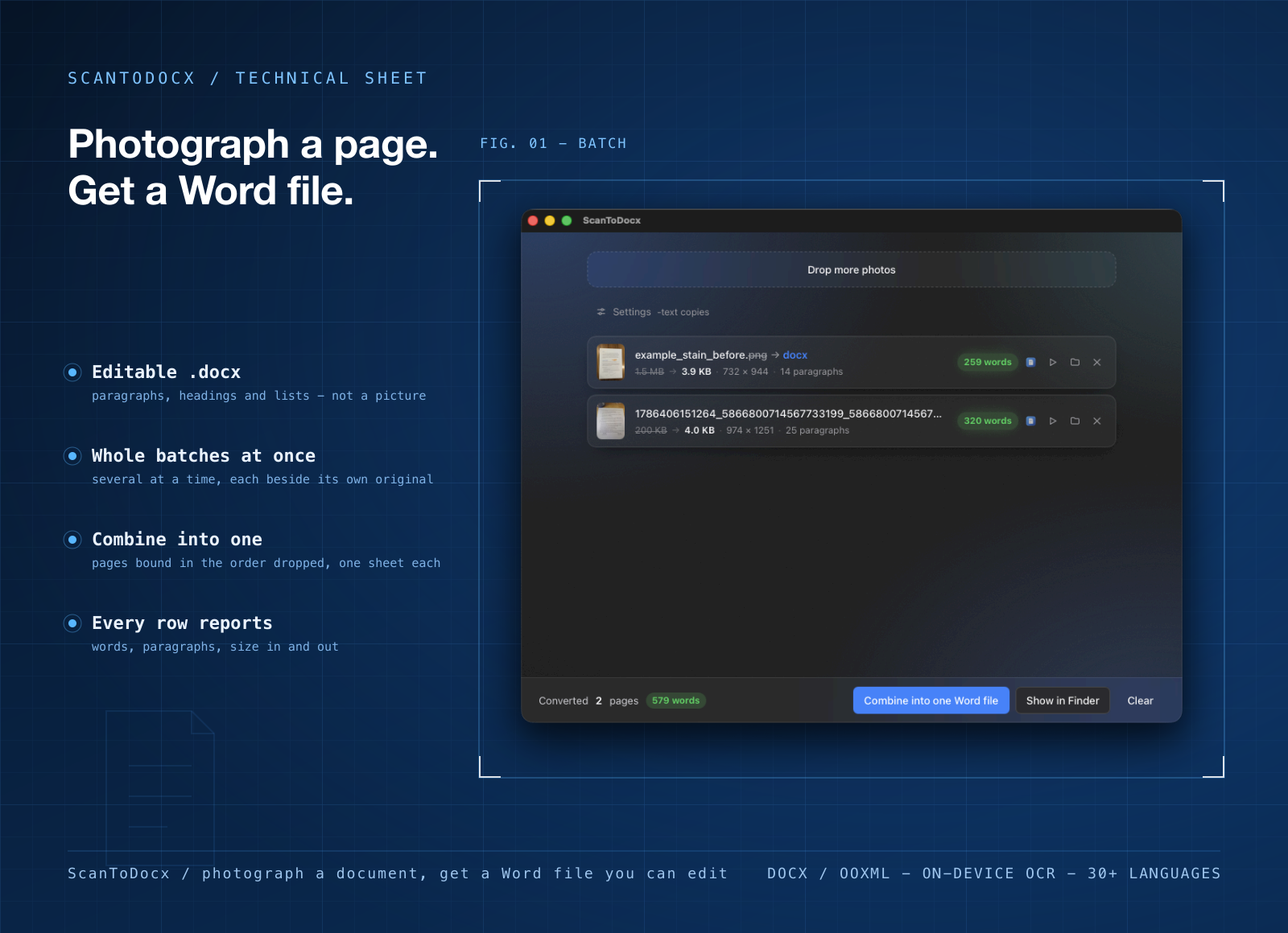 ScanToDocx screenshot 1