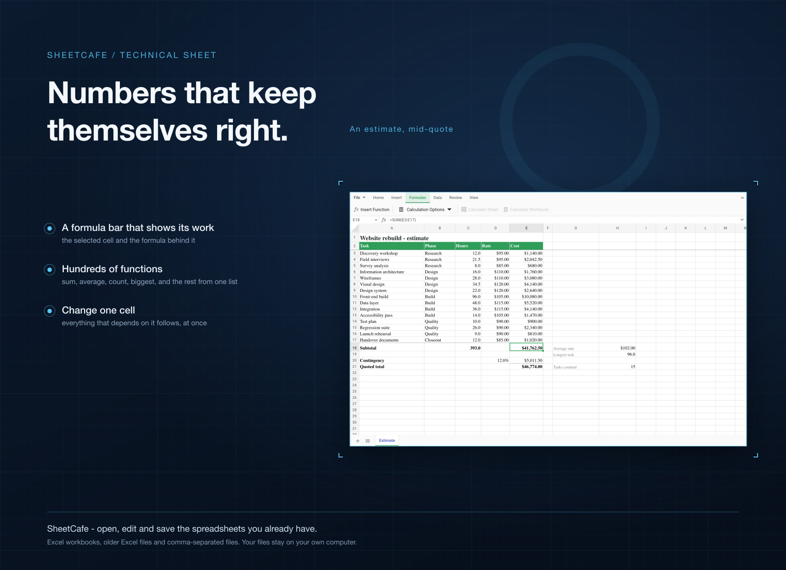SheetCafe screenshot 2