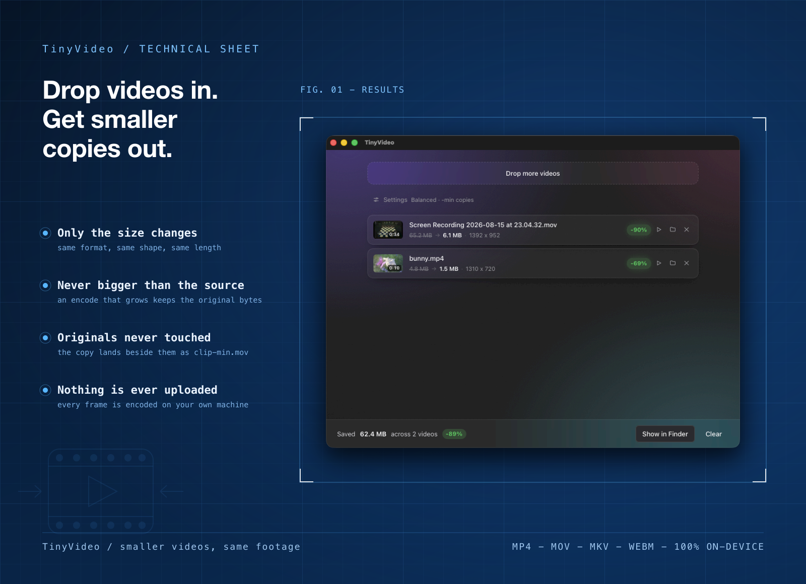 TinyVideo screenshot 1